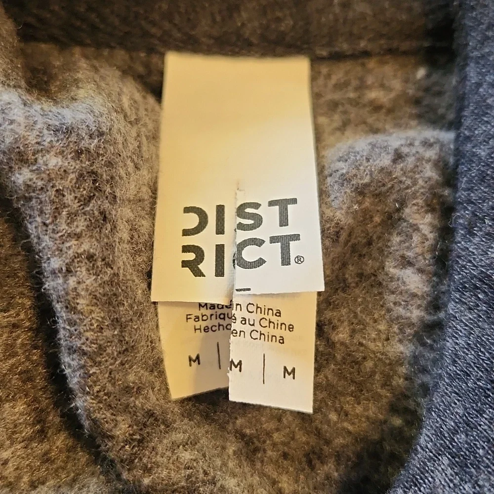 District Dark Gray Hoodie with White and Gold Accents - Picture 2 of 6